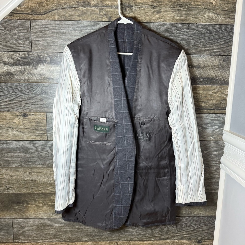 Lauren Ralph Lauren Gray Plaid Blazer - Picture 7 of 14